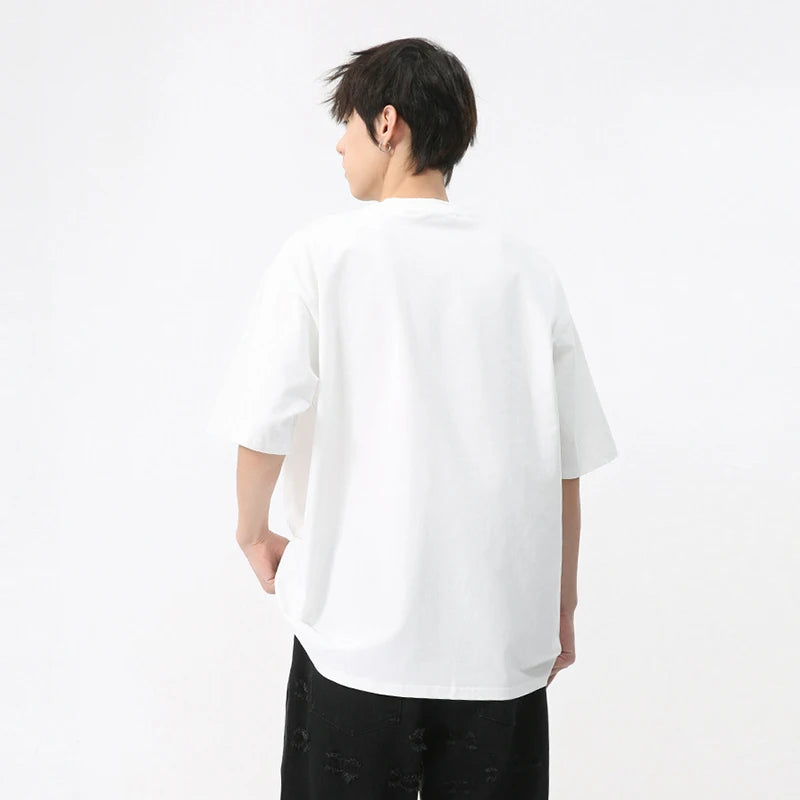 Letter Star River Print Loose T-Shirt