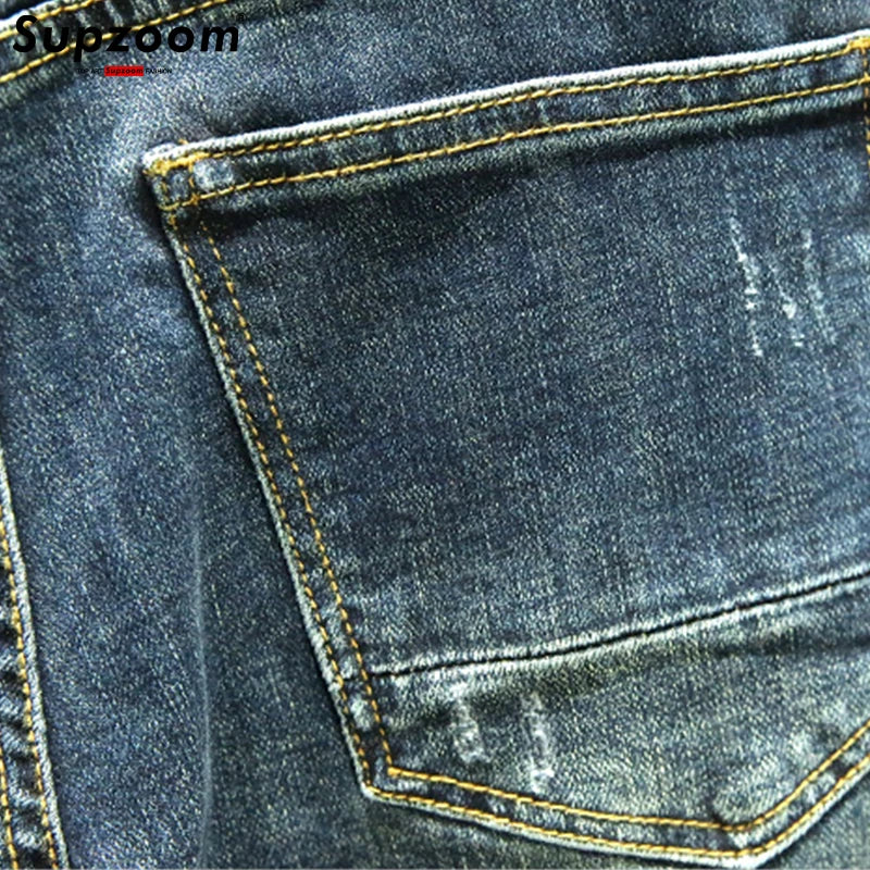 Zipper Fly Casual Denim Pockets Jeans