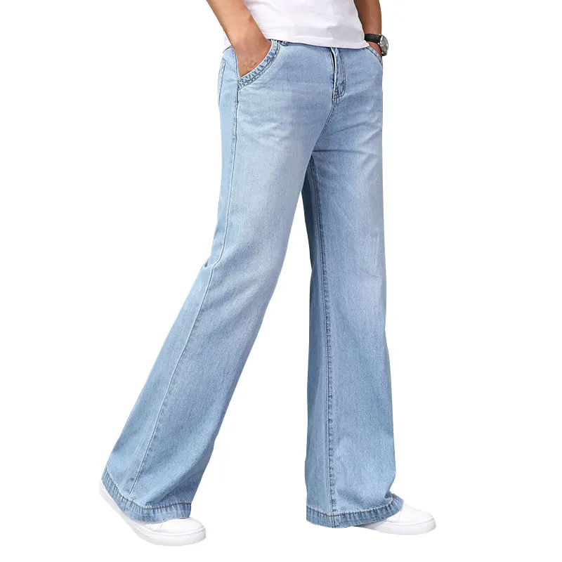Retro Flare Washed Loose Jeans