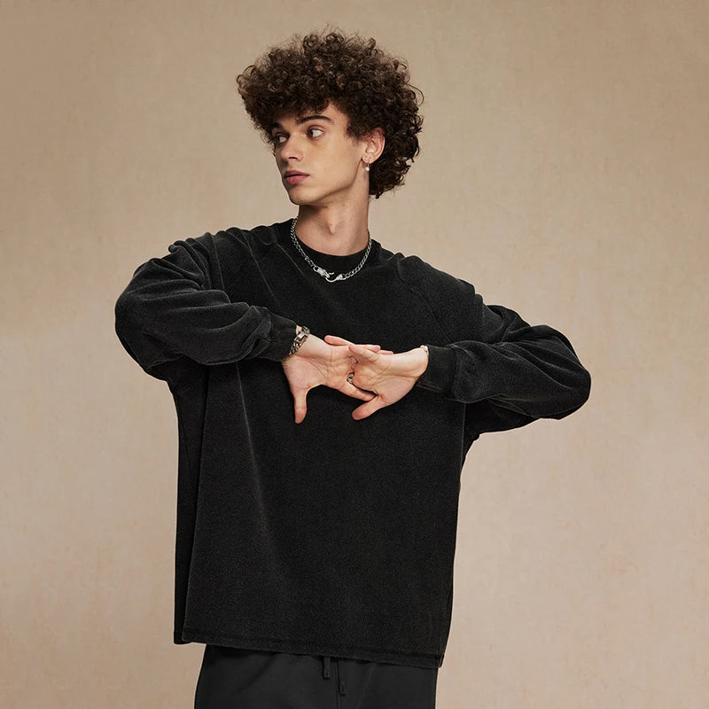 Washed Solid Color Loose T-Shirt