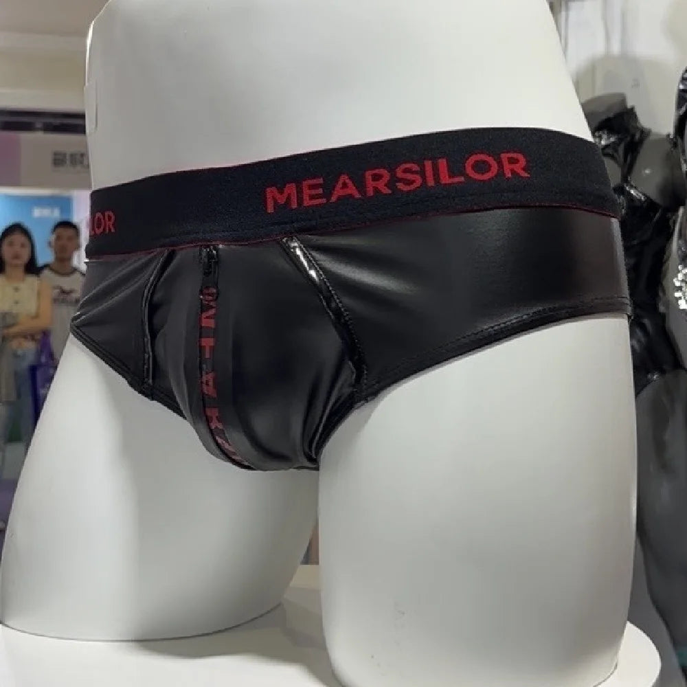 Zipper Open Crotch Men's Boxer