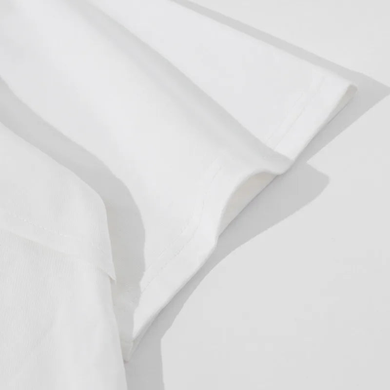 Casual Metal Appliques Zipper T-Shirt