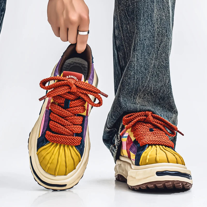 Thick Bottom Breathable Mesh Sneakers