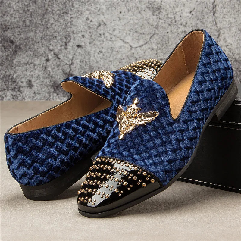 High-End Design Metal Appliques Loafers