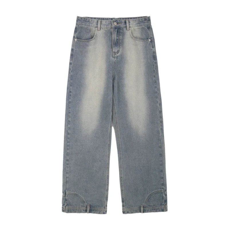 Retro Inside-Out Wear Flip Jeans