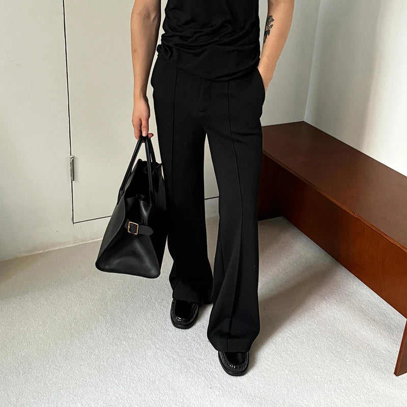 Pleated Design Casual Black Loafers