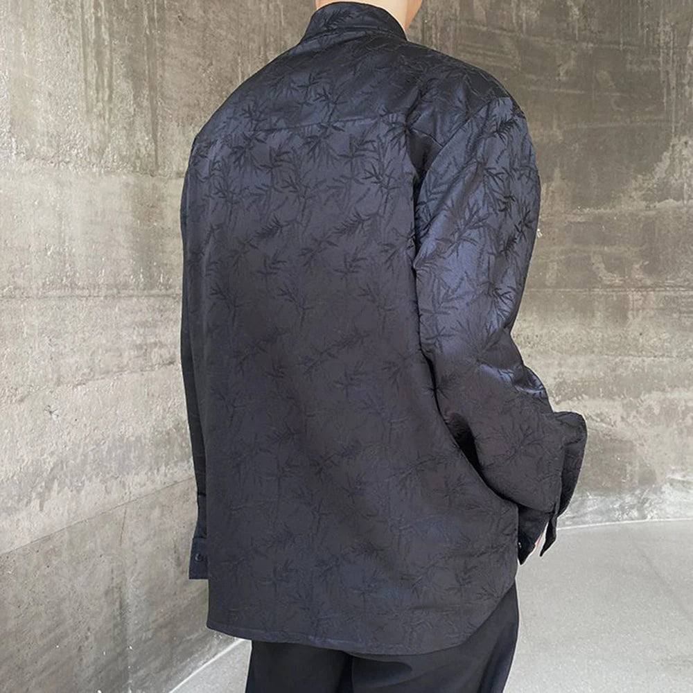 Vintage Chinese Jacquard Embroidered Shirt