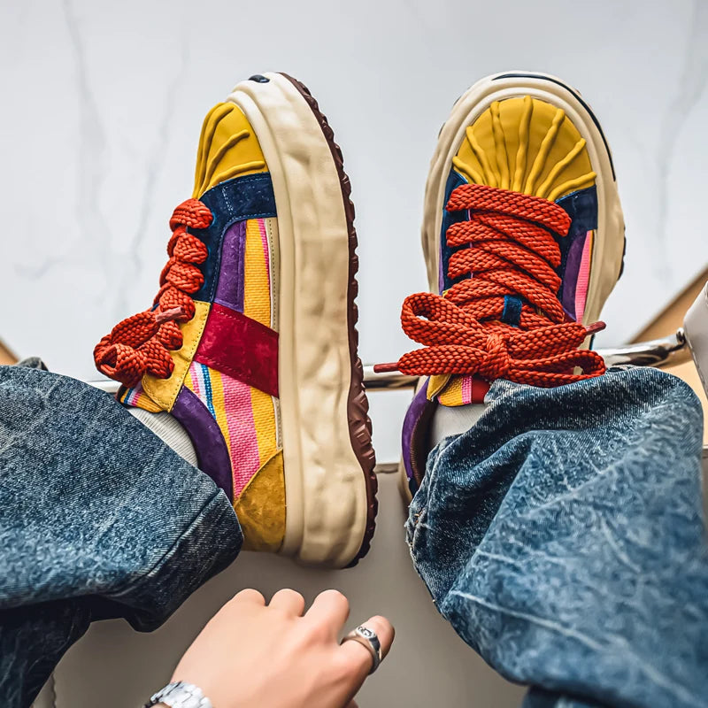 Thick Bottom Breathable Mesh Sneakers