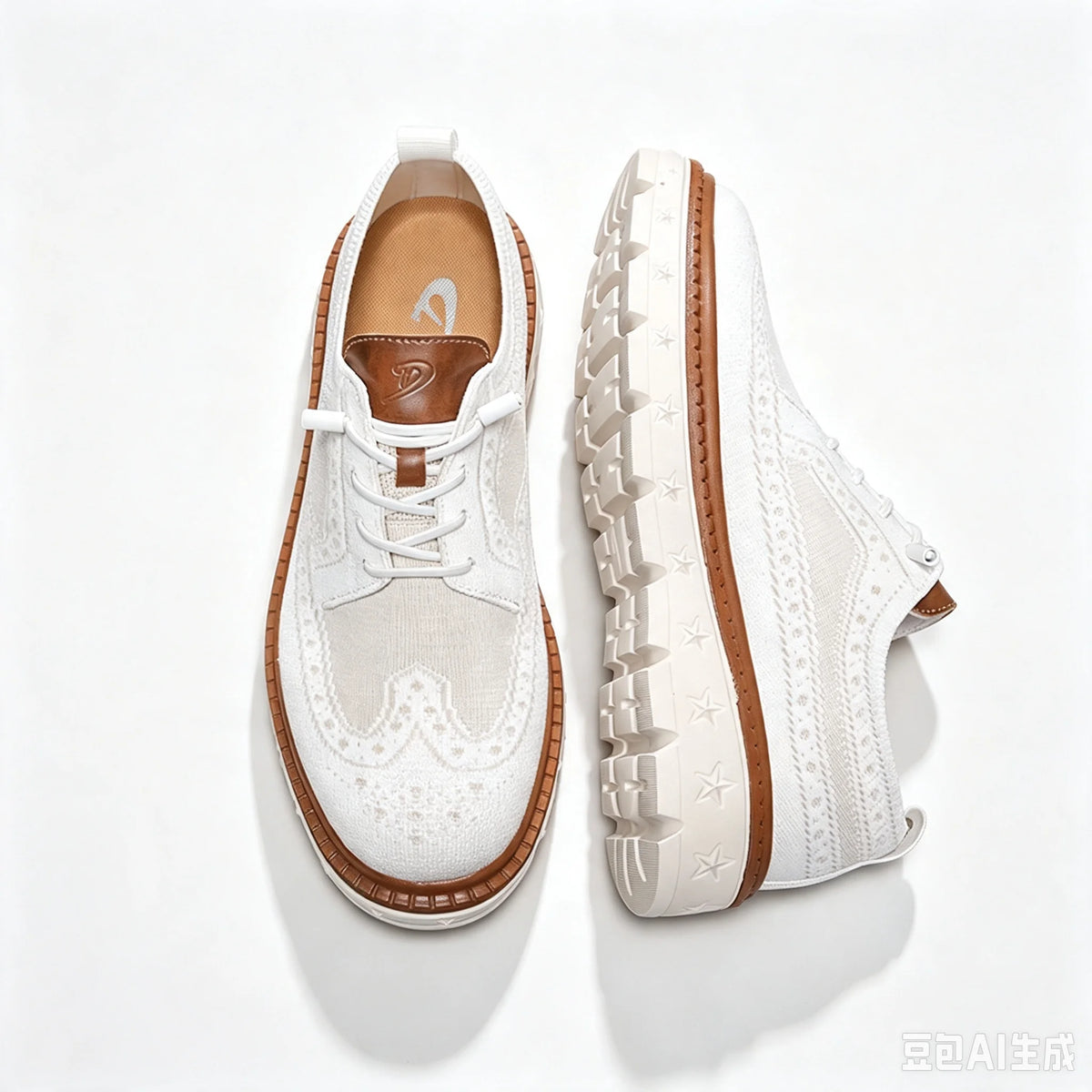 Casual Breathable Wingtip Brogue Sneakers