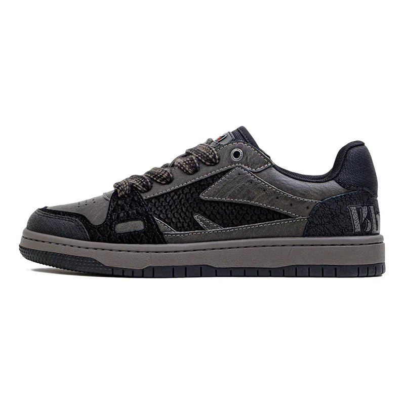 Black Mamba Low-Top Flat Sole Sneakers