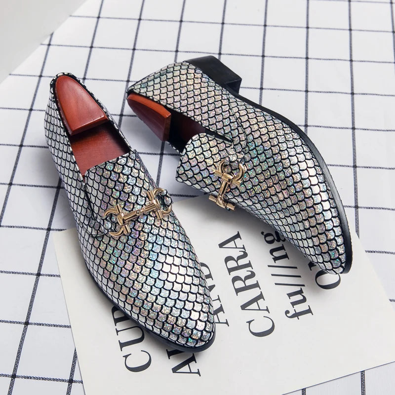 Luxurious Leather Banquet Dress Loafers