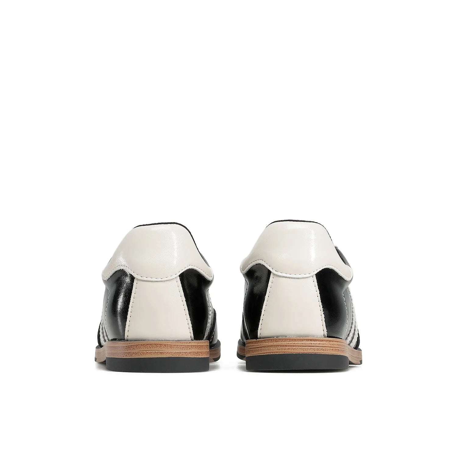 Shiny Leather Low-Top Sneakers