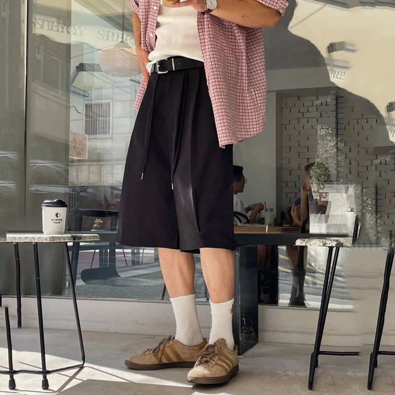 Structured Pleat Street Shorts