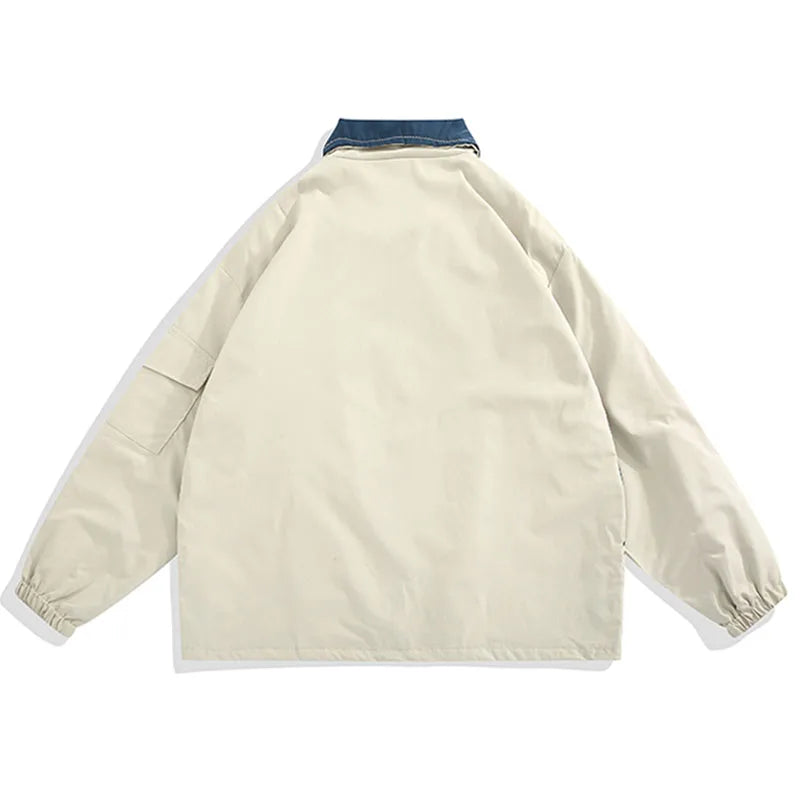 Hop Hip Patchwork Varsity Jacket