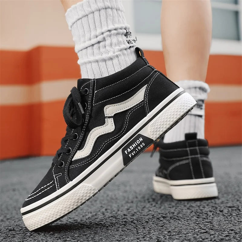 Casual High-Top Canvas Men Sneakers