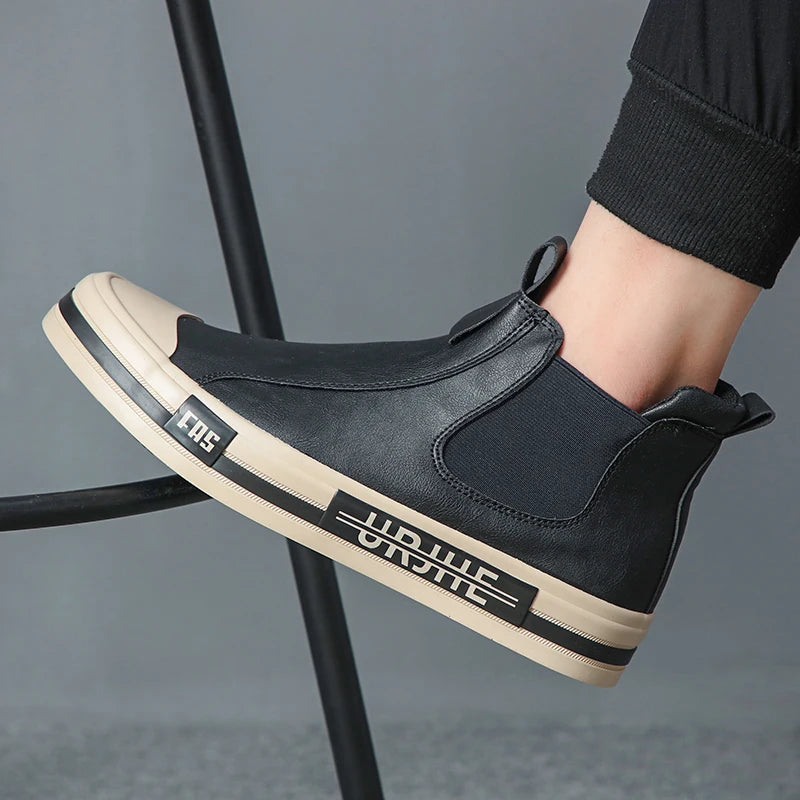 Fur Lining Solid Flat Ankle Boots