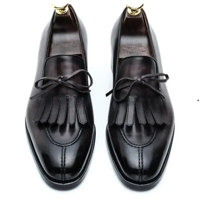PU Leather Solid Color Classic Loafers