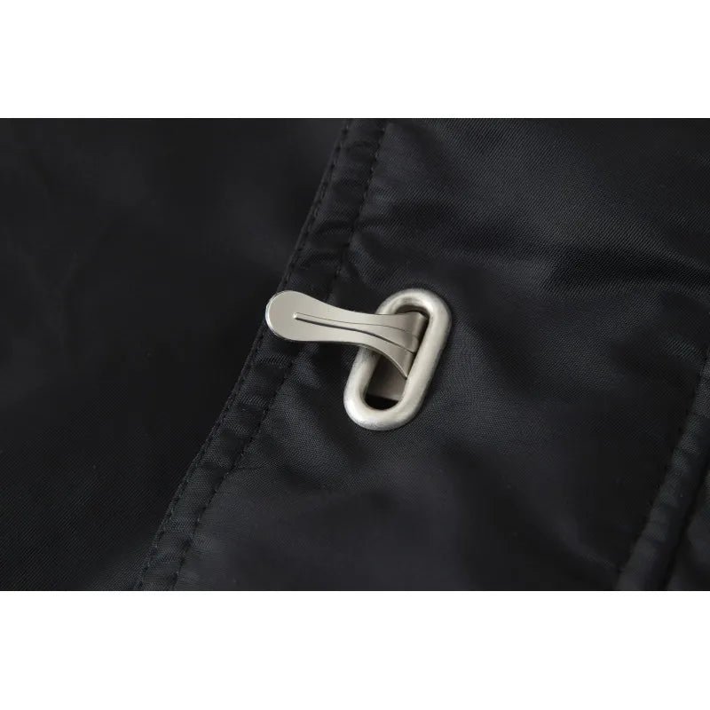 Metal Buckle Fashion Winter Jacket