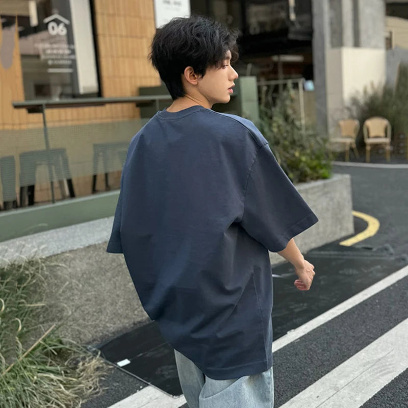 Letter Printed Loose O-neck T-Shirt