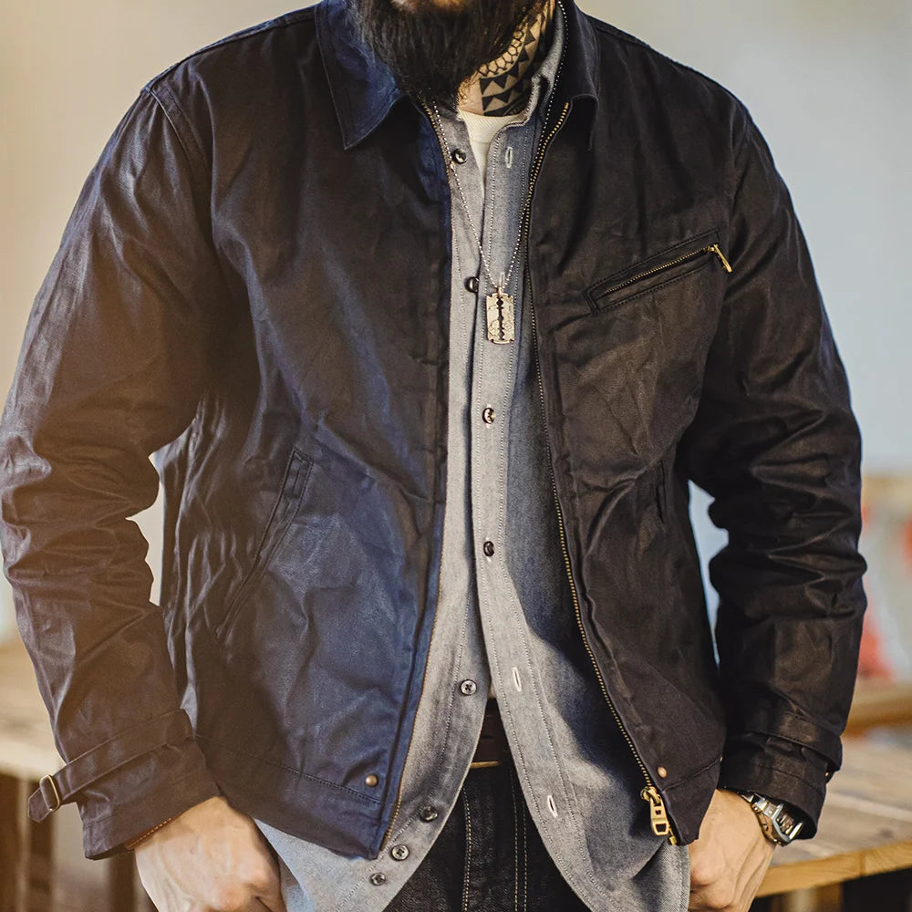 Retro Oiled Wax Style Jacket