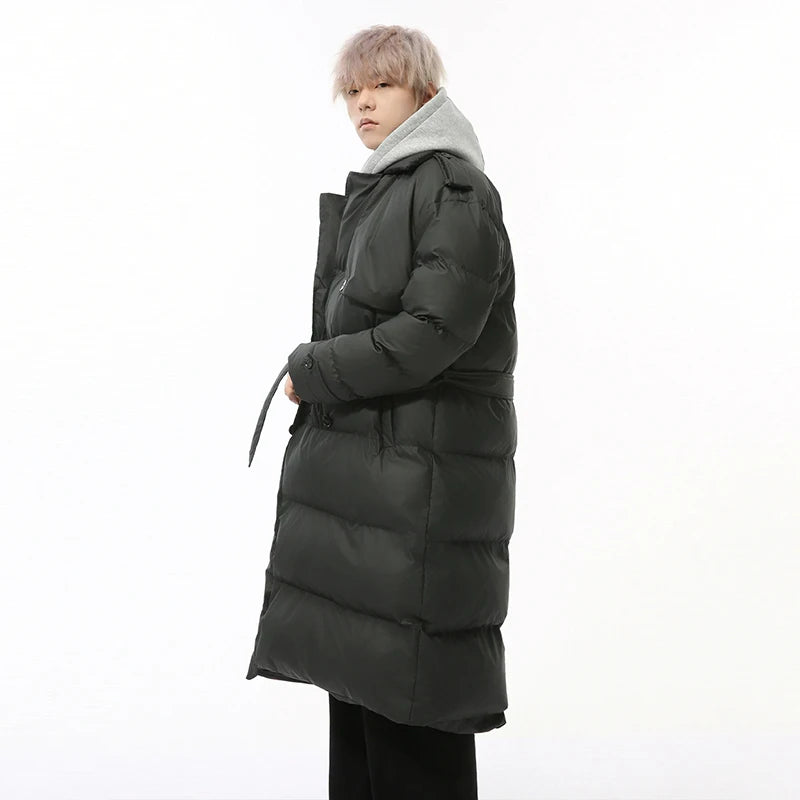 Double Button Zipper Men's Padded Coat