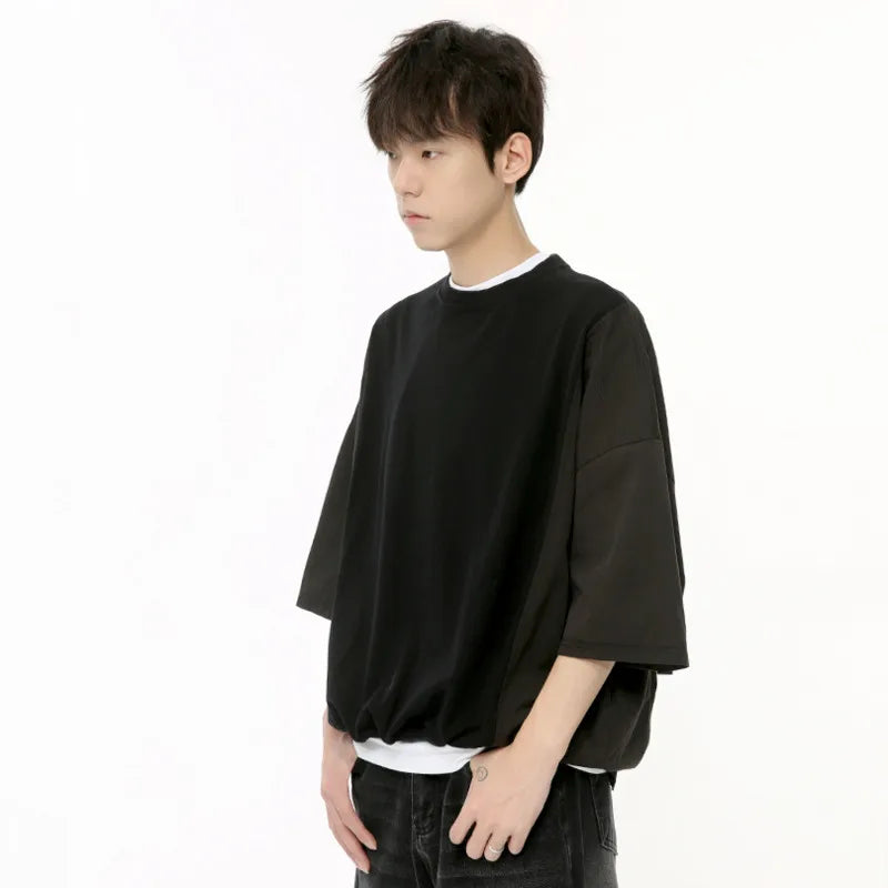 Casual Loose Round Neck Style T-Shirt