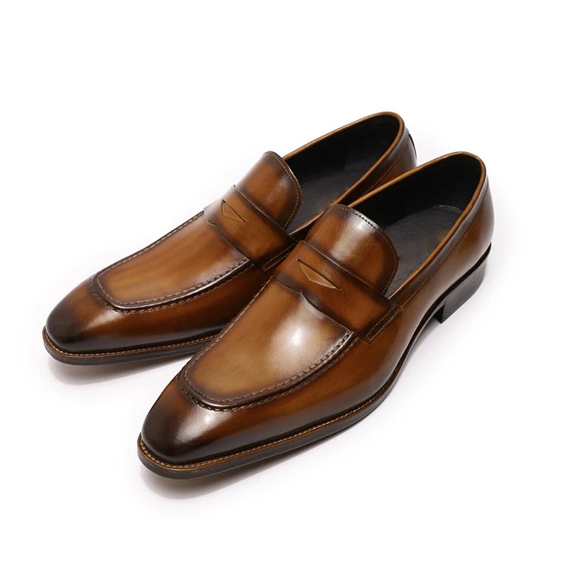 Classic Handmade Leather Penny Loafers