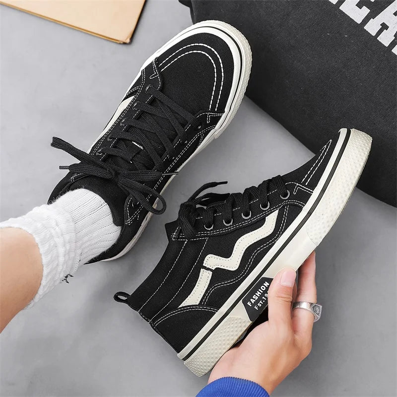 Casual High-Top Canvas Men Sneakers