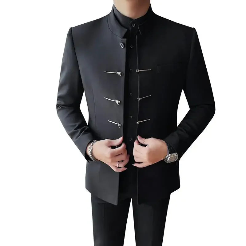 Chinese Style Stand Up Collar Jacket