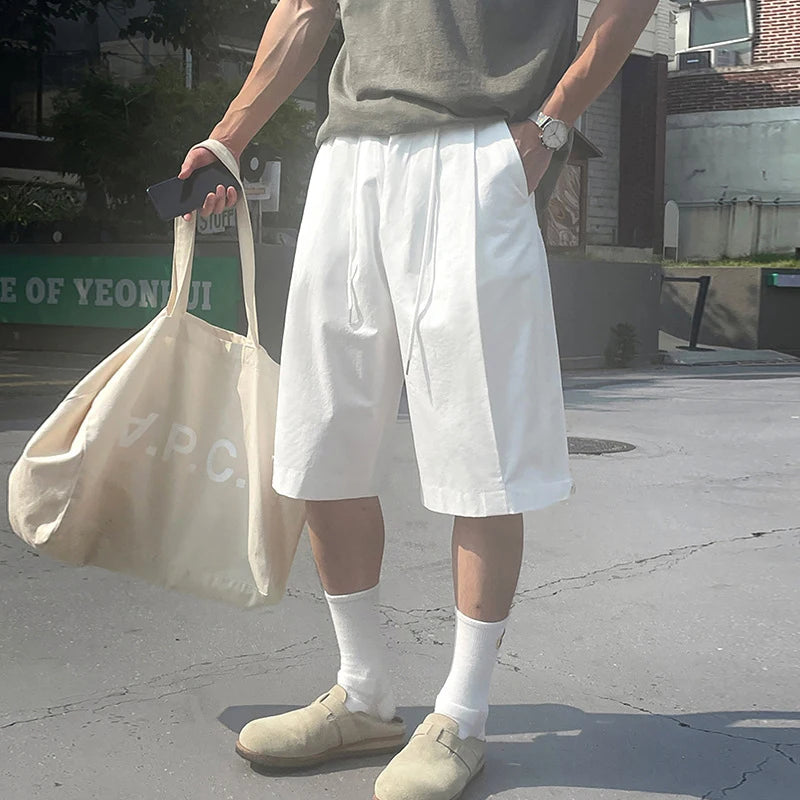 Structured Pleat Street Shorts