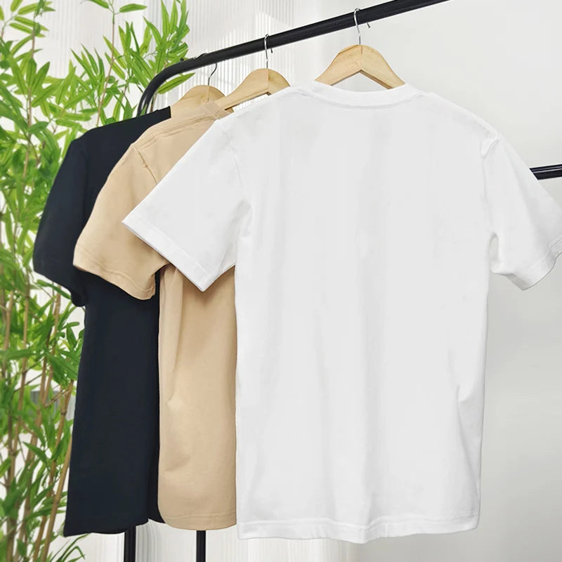 Cotton Polyester Letter Printed T-Shirt