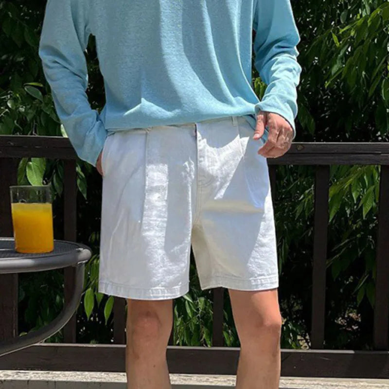 Retro Straight Loose Casual Shorts