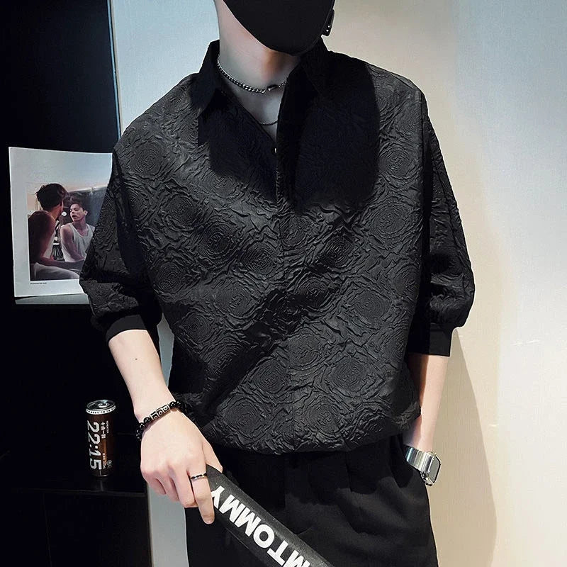 Geometric Graphic Half Sleeve Shirt