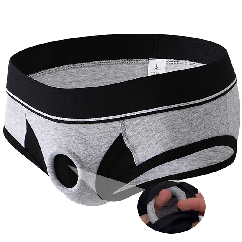 Sexy Silicone Hole Ring Brief