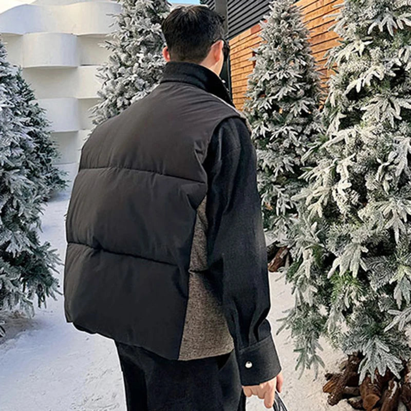 Single Breasted Zipper Padded Vest