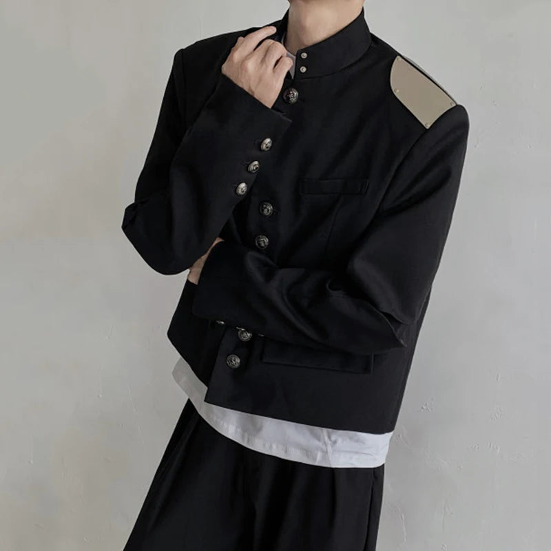 Chinese Style Patchwork Metal Blazer