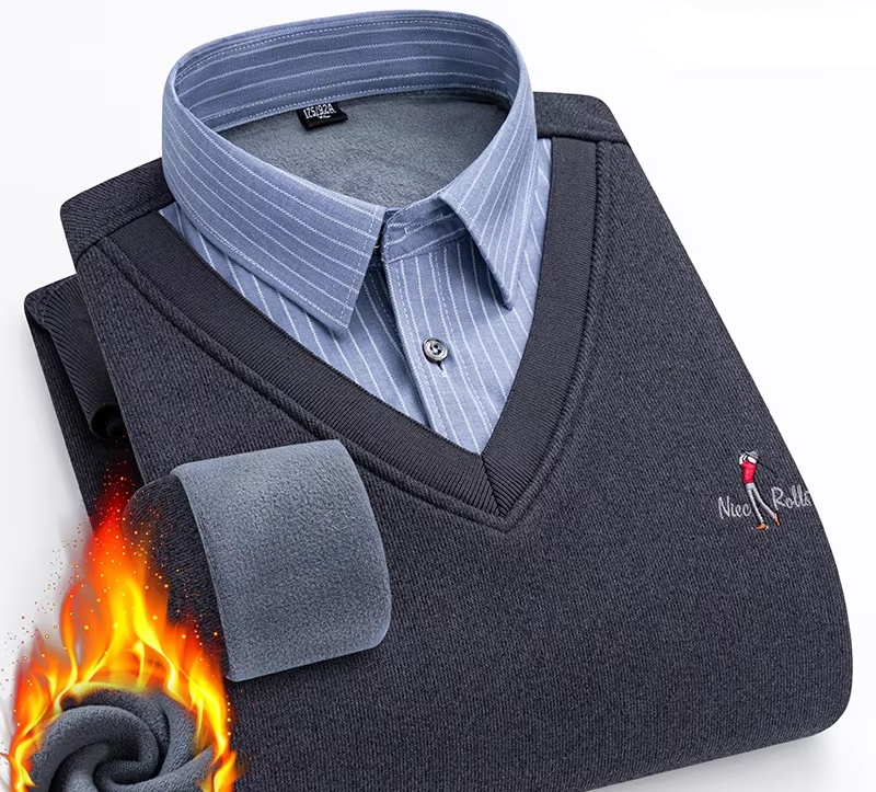 Two Layered Warm Thickened Sweater