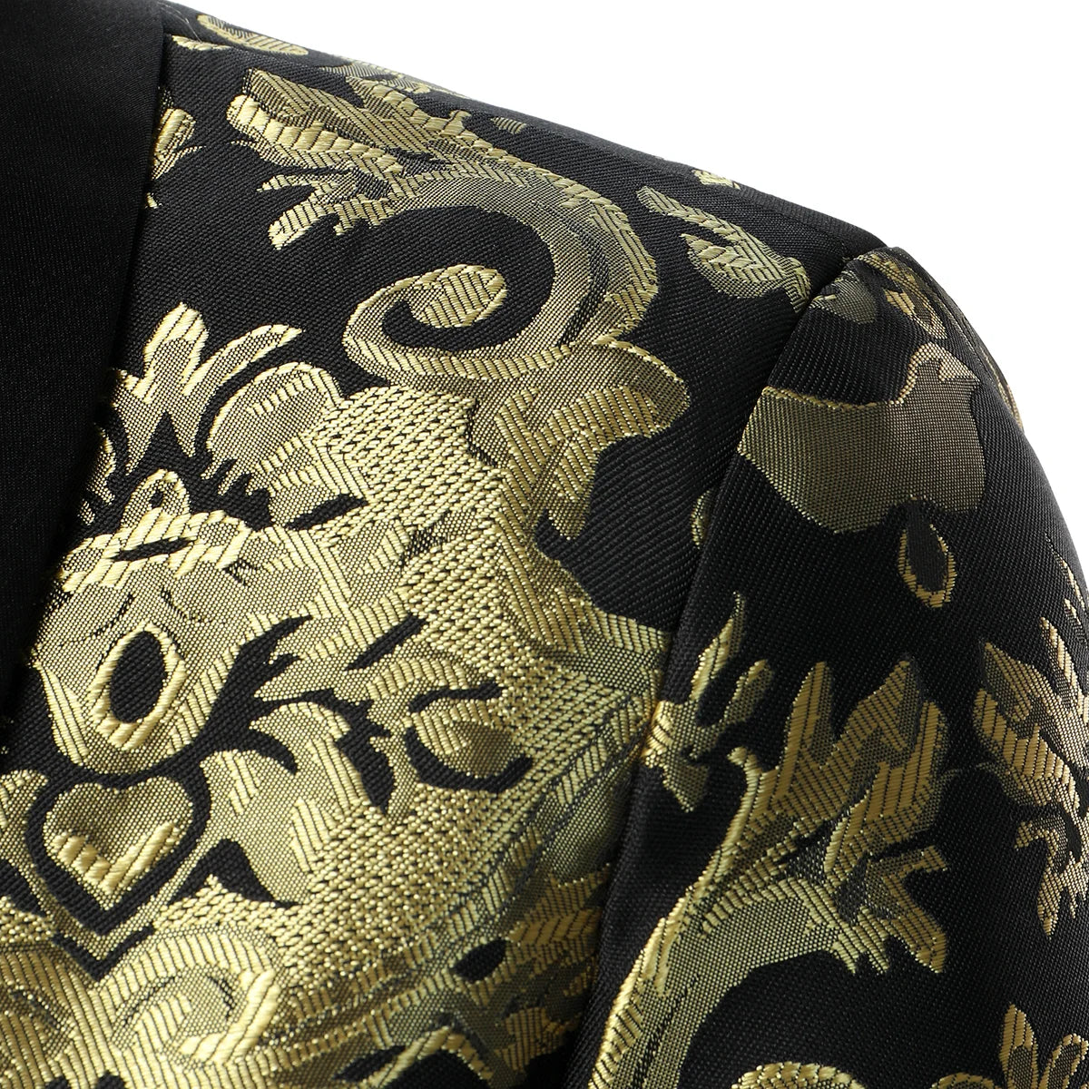 Luxury Pattern Jacquard Banquet Blazer