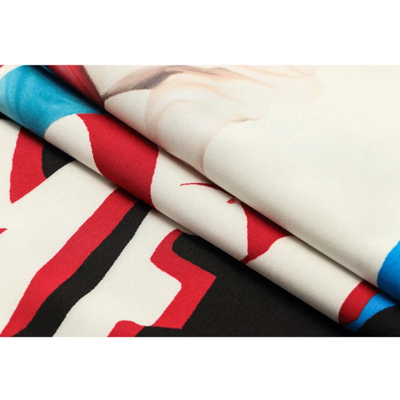 Dark Icon Modern Girl Print Shirt