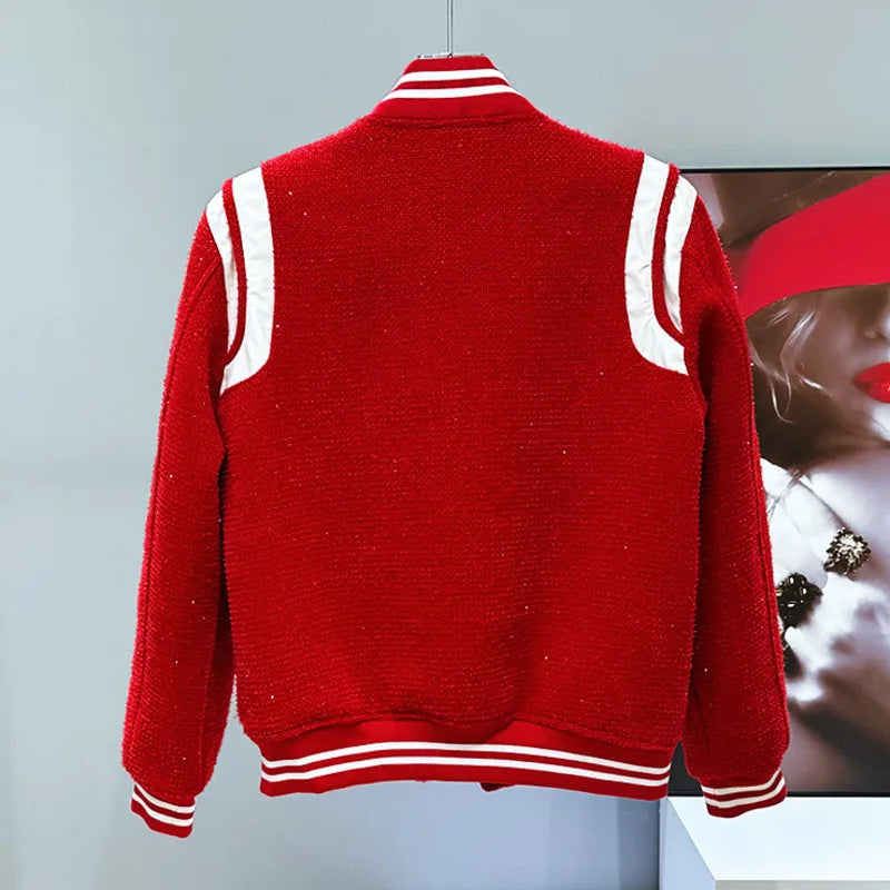 Bright Silk Tweed Patchwork Jacket