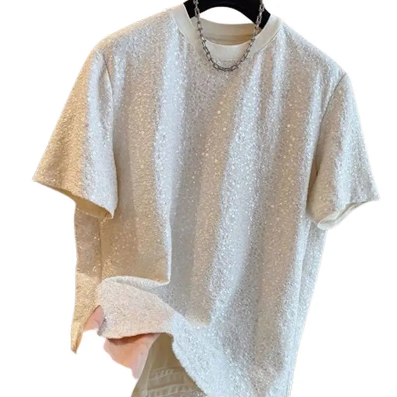 Casual Full Sequin Loose T-Shirt