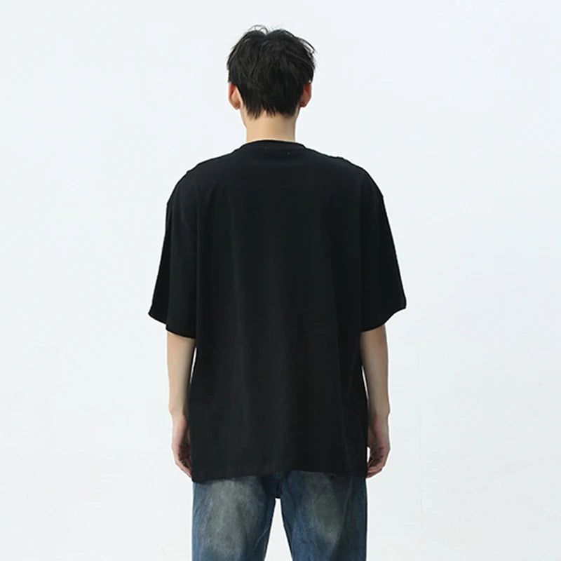 Trend Printing Round Neck Casual T-Shirt