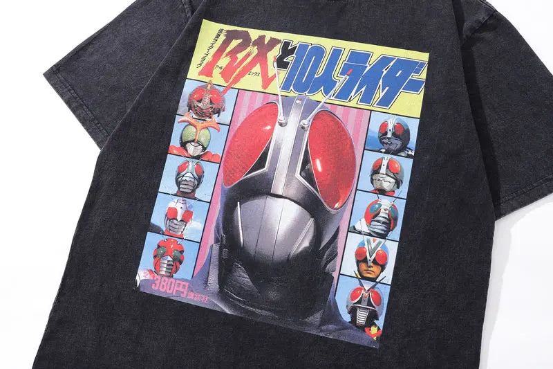 Vintage Anime Black 90s Loose T-Shirt
