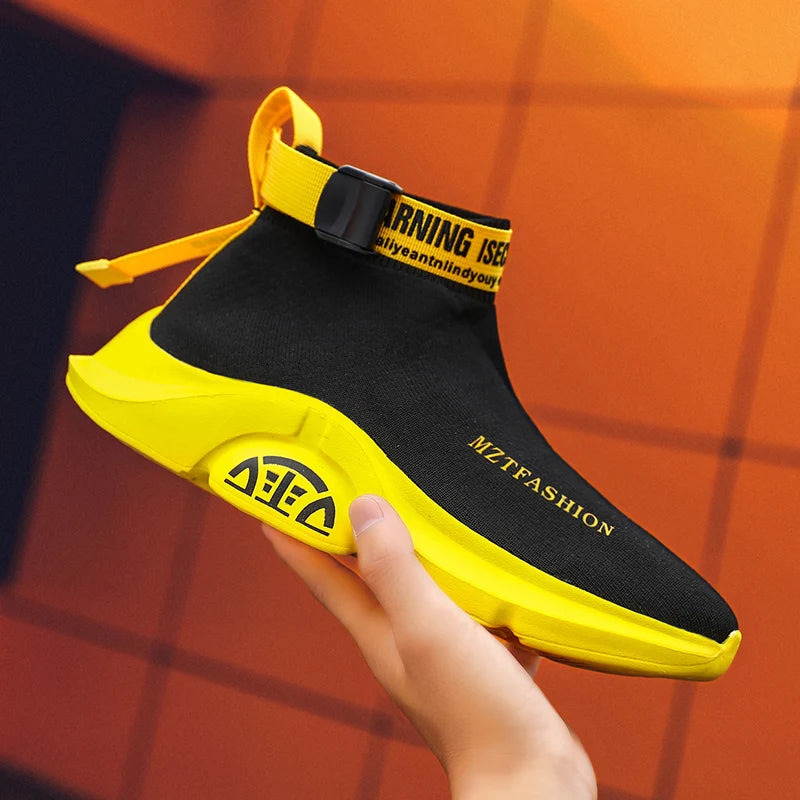 Chunky Sole Slip-On Sock Sneakers