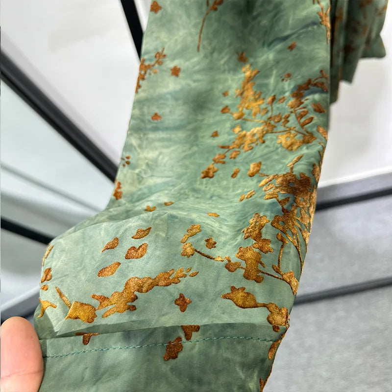 Vintage Abstract Printed Loose Shirt