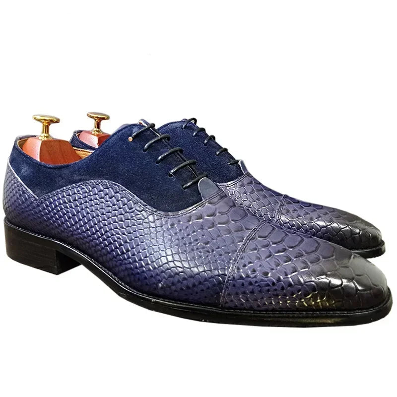 Formal Suede and Leather Oxfords Shoes