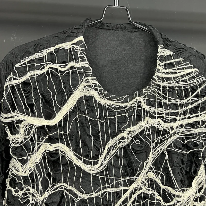 Irregular Patchwork Pleated T-Shirt