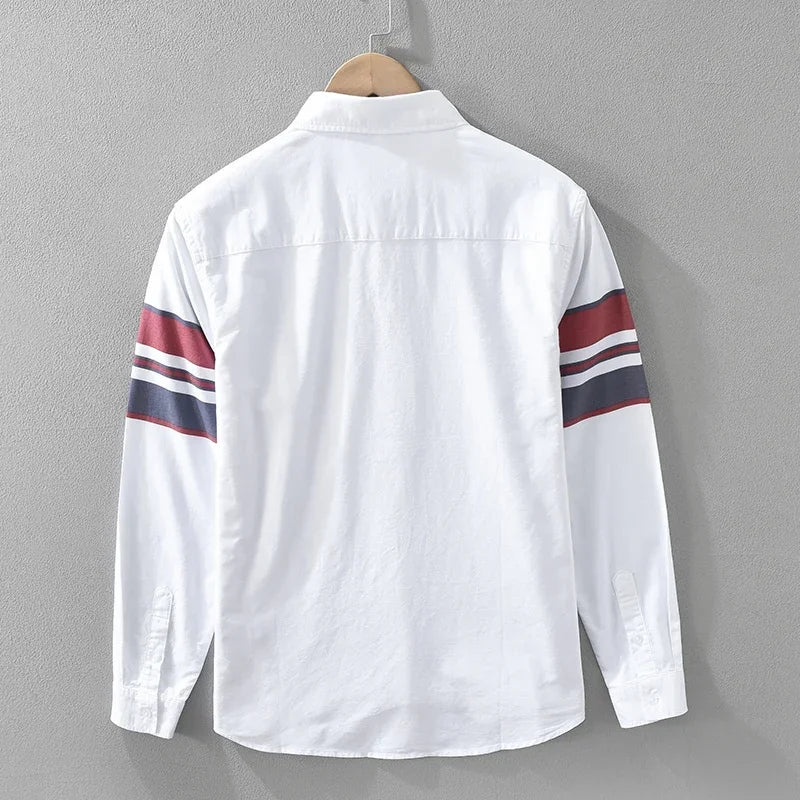 Printed Upper Arm Solid Loose Shirt