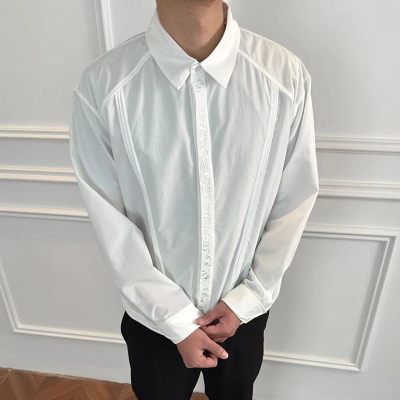 Vintage Embroidery Button Shirt