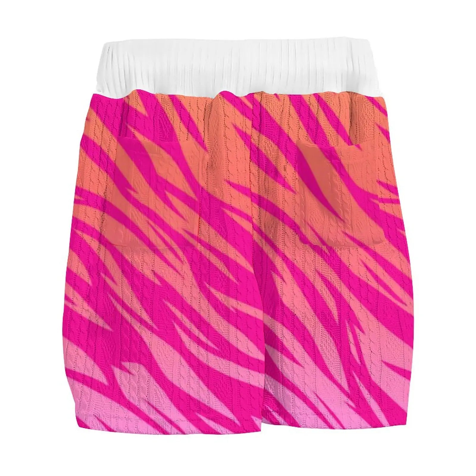 Pink Printed V-Neck Half-Sleeve Shorts Set